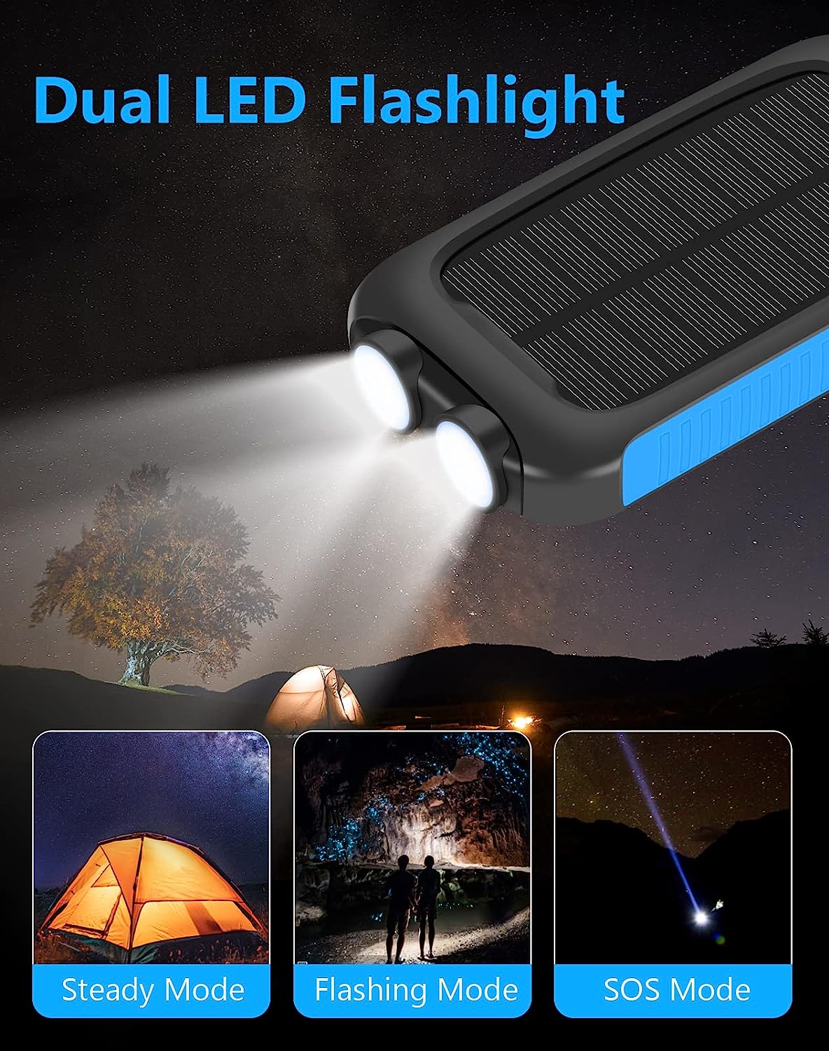 Annero Solar-Charger-Power-Bank -38,800mAh Portable Solar Phone Charger ...