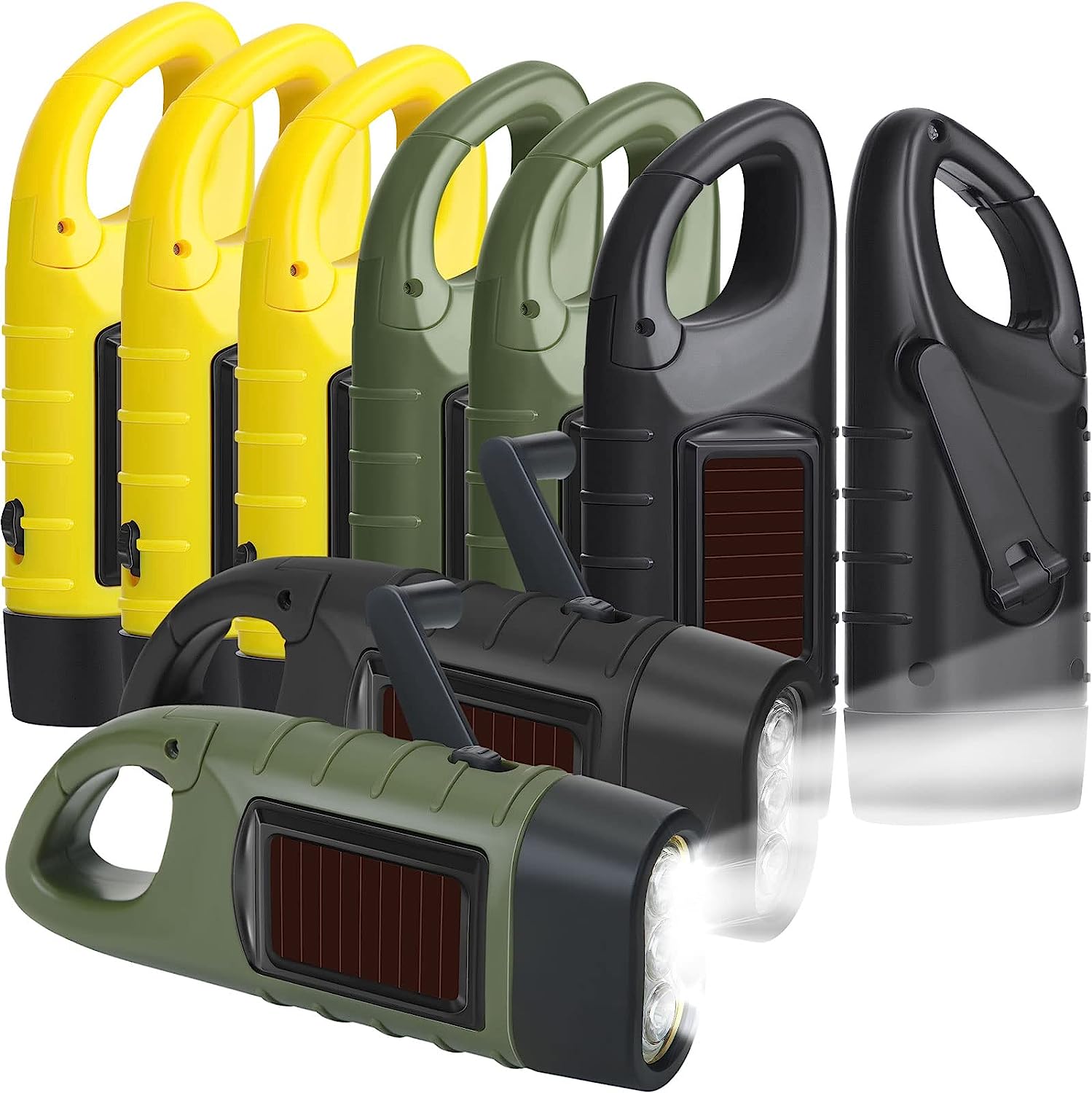 Leelosp Hand Crank Solar Powered Flashlights Review Emergency Solar