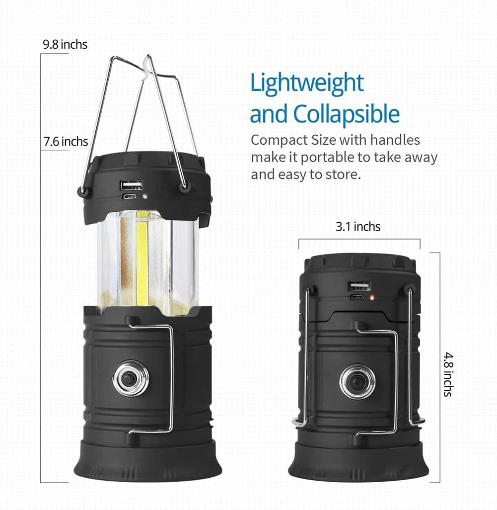 Solar Rechargeable LED Camping Lantern Review Emergency Solar Chargers