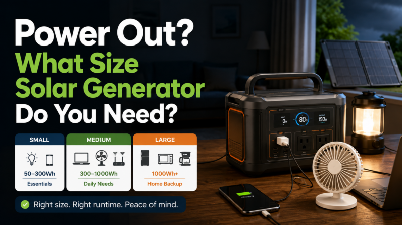 Power Out What Size Solar Generator Do You Need