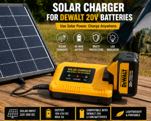 Solar Charger for DEWALT 20V Batteries
