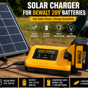 Solar Charger for DEWALT 20V Batteries