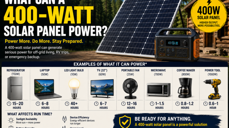 400-Watt Solar Panel
