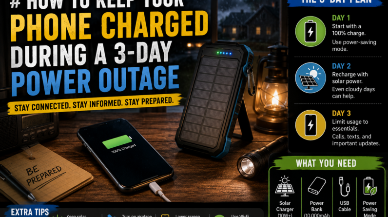How to Keep Your Phone Charged During a 3-Day Power Outage