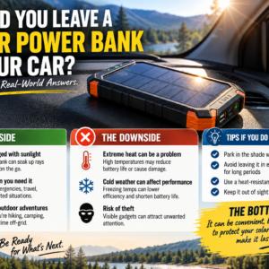 Should You Leave a Solar Power Bank in Your Car
