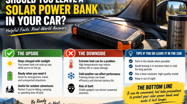 Should You Leave a Solar Power Bank in Your Car