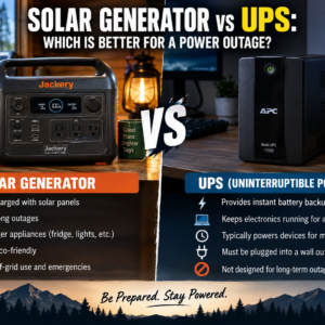 Solar Generator vs UPS Which Is Better for a Power Outage
