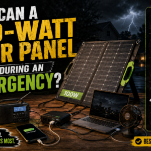 What Can a 100-Watt Solar Panel Power During an Emergency