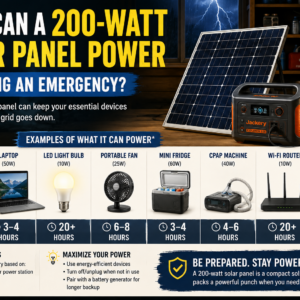 What Can a 200-Watt Solar Panel Power During an Emergency