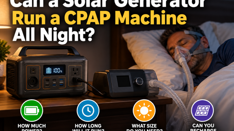Can a Solar Generator Run a CPAP Machine